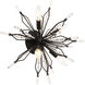 Orbital 4 Light 18.3 inch Carbon Semi-Flush Ceiling Light