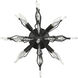 Orbital 4 Light 18.3 inch Carbon Semi-Flush Ceiling Light