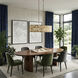 Kato 6 Light 36 inch REF Pendant Ceiling Light in Havana Gold