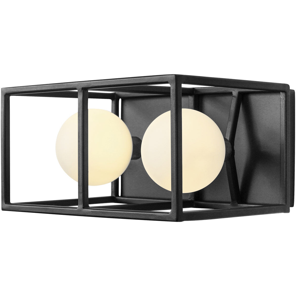 Plaza LED 9.63 inch Carbon and Havana Gold Bath Vanity Wall Light
