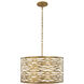 Kato 5 Light 24 inch Gold Pendant Ceiling Light in Havana Gold