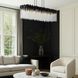 Matrix 8 Light 48.25 inch Matte Black and French Gold Linear Pendant Ceiling Light in Matte Black/French Gold