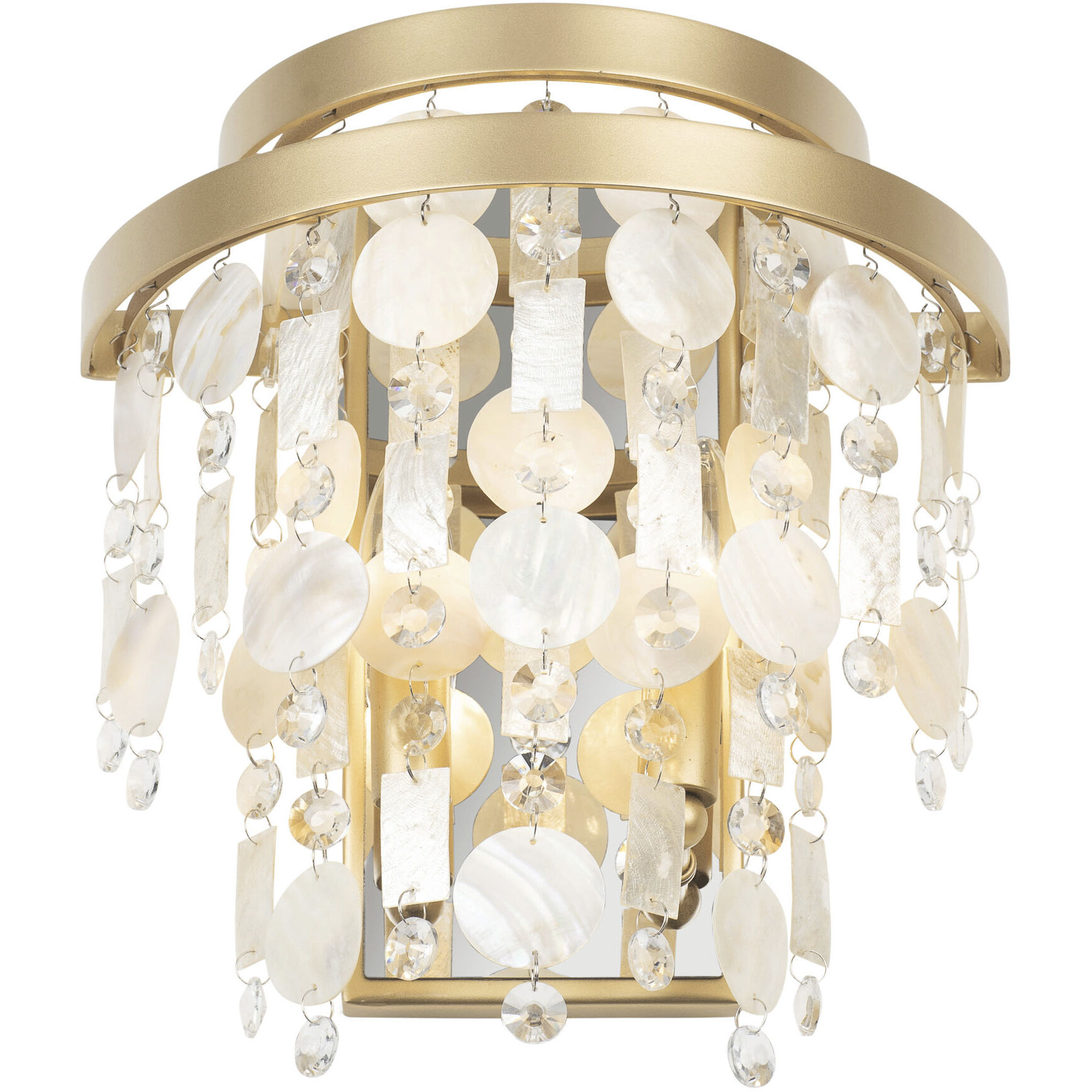 Kalani 2 Light 12 inch French Gold Wall Sconce Wall Light, Smithsonian Collaboration