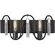 Darden 2 Light 19 inch Matte Black/Painted Chrome Bath Vanity Light Wall Light