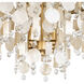 Kalani 4 Light 20 inch French Gold Semi-Flush Ceiling Light, Smithsonian Collaboration