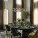 Bask 6 Light 36 inch Matte Black and French Gold Linear Pendant Ceiling Light in Matte Black/French Gold