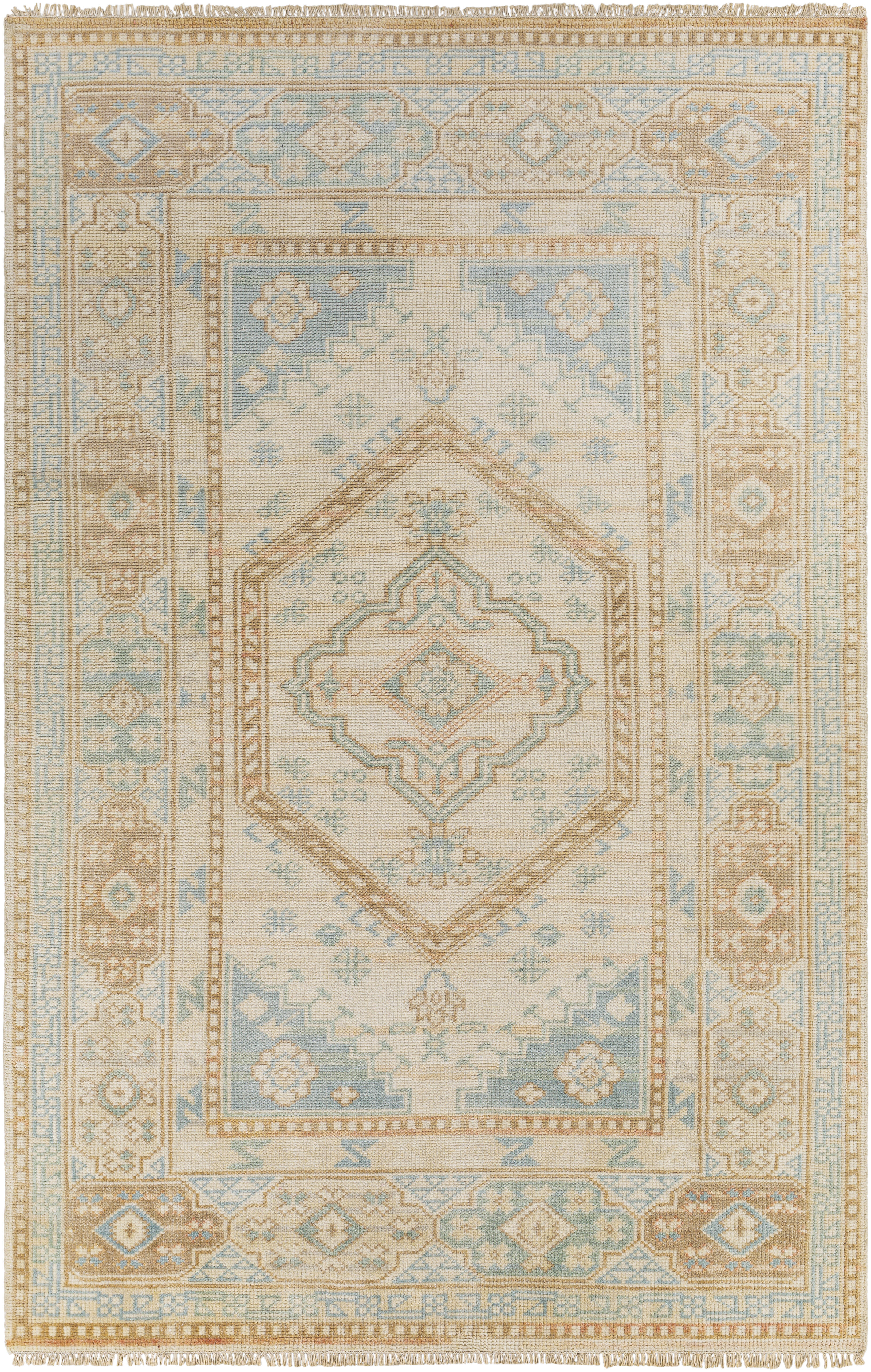 Anadolu 168 X 120 inch Ice Blue Rug, Rectangle