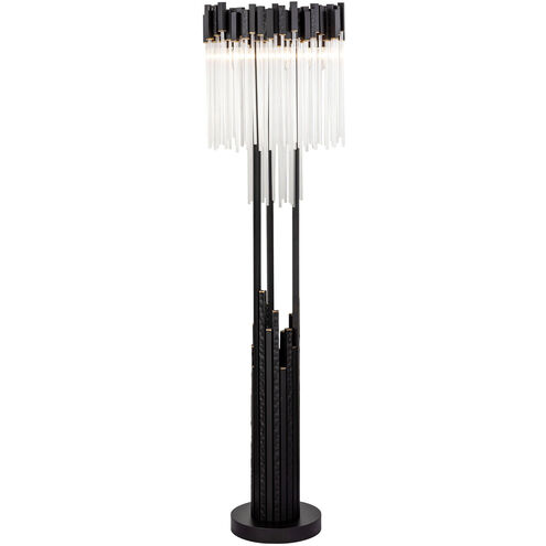 Matrix 68 inch 60 watt Matte Black Floor Lamp Portable Light in Matte Black/French Gold