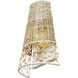Cayman LED 8 inch Country White Wall Sconce Wall Light