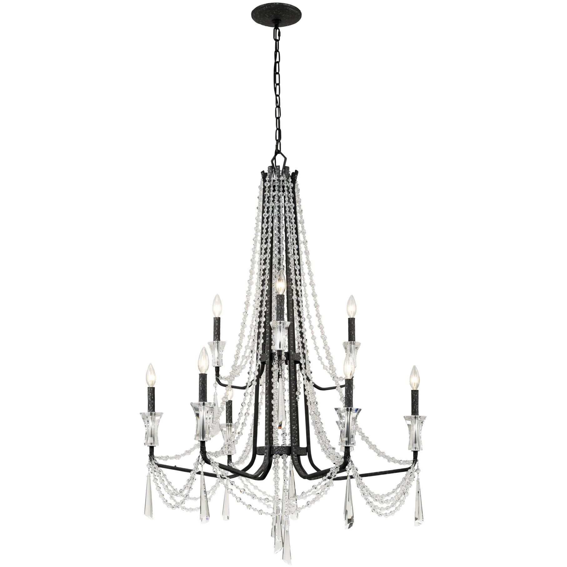Barcelona 9 Light 34.5 inch Onyx Chandelier Ceiling Light