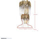 Matrix 2 Light 12.5 inch Havana Gold Wall Sconce Wall Light