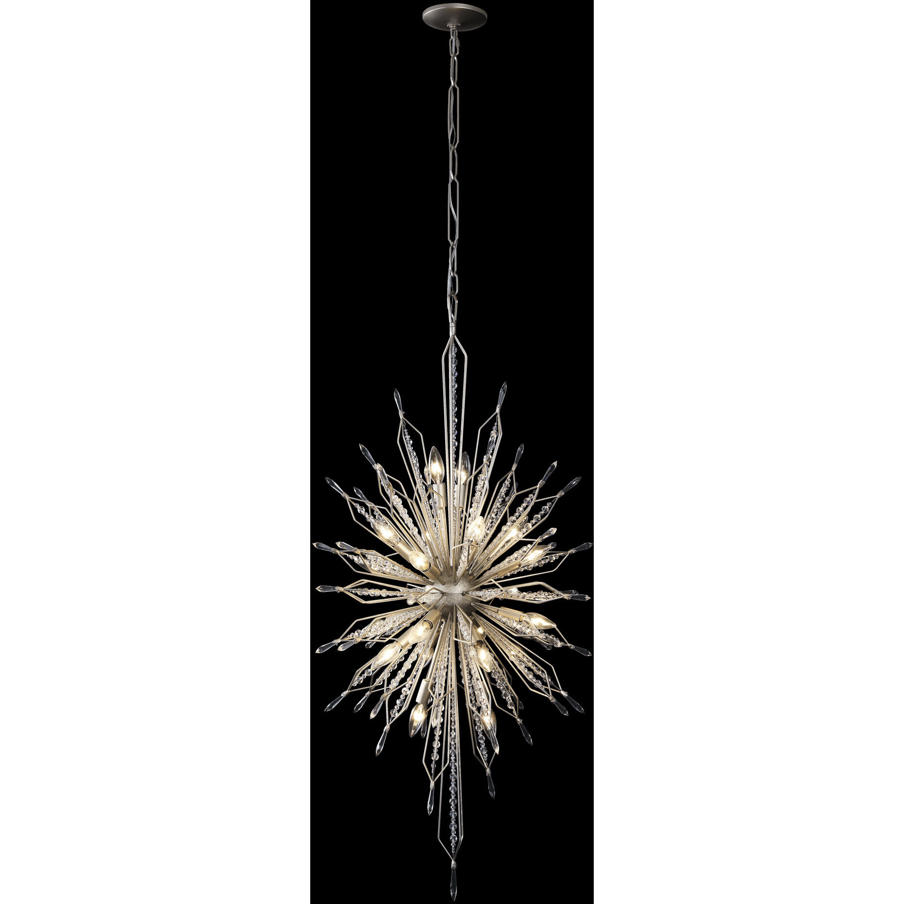 Orbital 20 Light 24 inch Gold Dust Pendant Ceiling Light