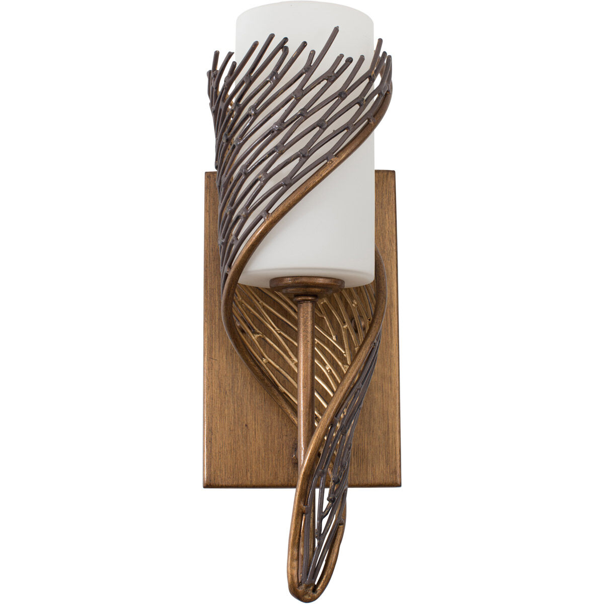 Flow Wall Sconce Wall Light in Hammered Ore, Left