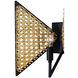 Machina 1 Light 10.75 inch Matte Black Sconce Wall Light, Smithsonian Collaboration