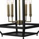 Midnight Manor 4 Light 18.5 inch Blackened Zinc and Antique Bronze Pendant Ceiling Light