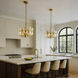 Brass Tax 6 Light 19.7 inch Satin Brass Chandelier Ceiling Light