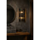 Park Row 2 Light 8 inch Matte Black and French Gold Wall Sconce Wall Light, Smithsonian Collaboration