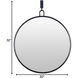 Stopwatch 33.25 X 30 inch Black Accent Wall Mirror, Varaluz Casa