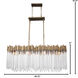 Matrix Linear Pendant Ceiling Light in Havana Gold, 8