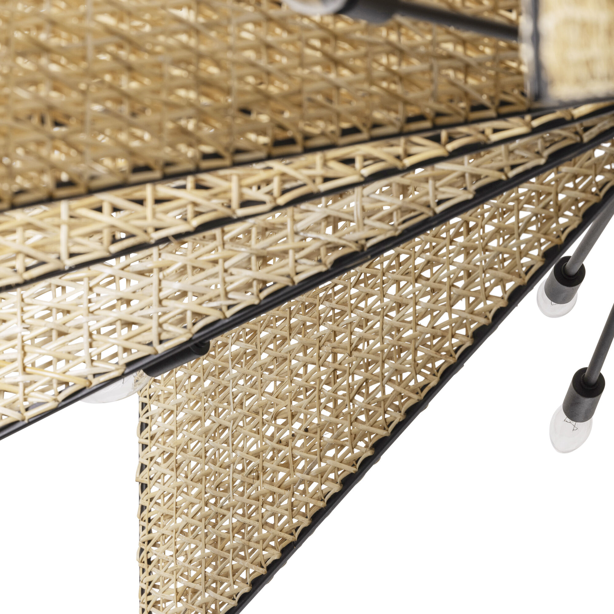 Machina 30 Light 73 inch Matte Black with Sulihiya Chandelier Ceiling Light