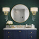 Barcelona 2 Light 10.5 inch Brass Kisser Wall Sconce Wall Light