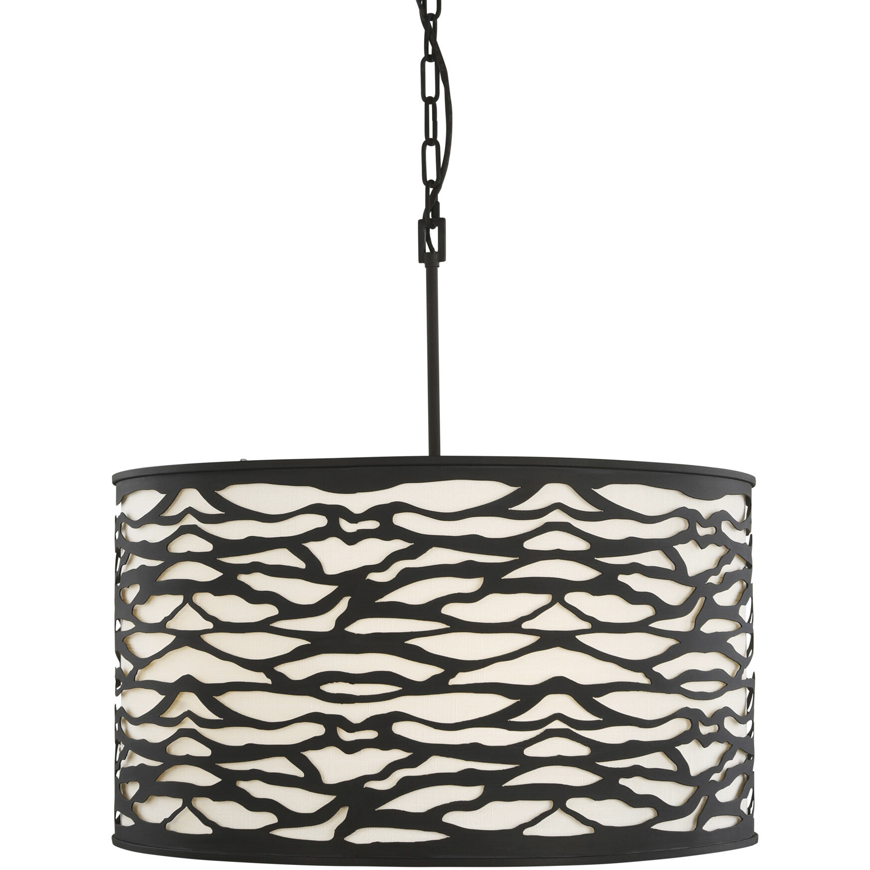 Kato 5 Light 24 inch REF Pendant Ceiling Light in Carbon Black