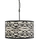 Kato 5 Light 24 inch REF Pendant Ceiling Light in Carbon Black
