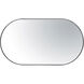 Capsule 40 X 22 inch Black Wall Mirror