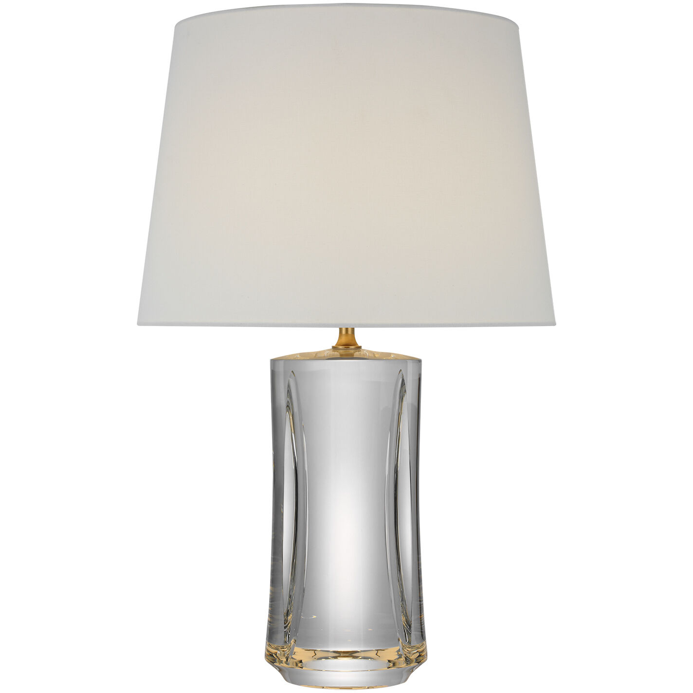 Julie Neill Figlia 27.25 inch 4.6 watt Crystal Cordless V-Cut Round Table Lamp Portable Light