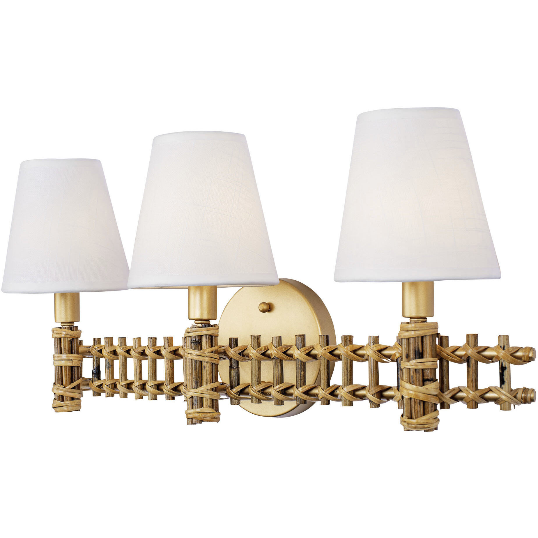 Nevis LED 22 inch French Gold Bath Vanity Wall Light