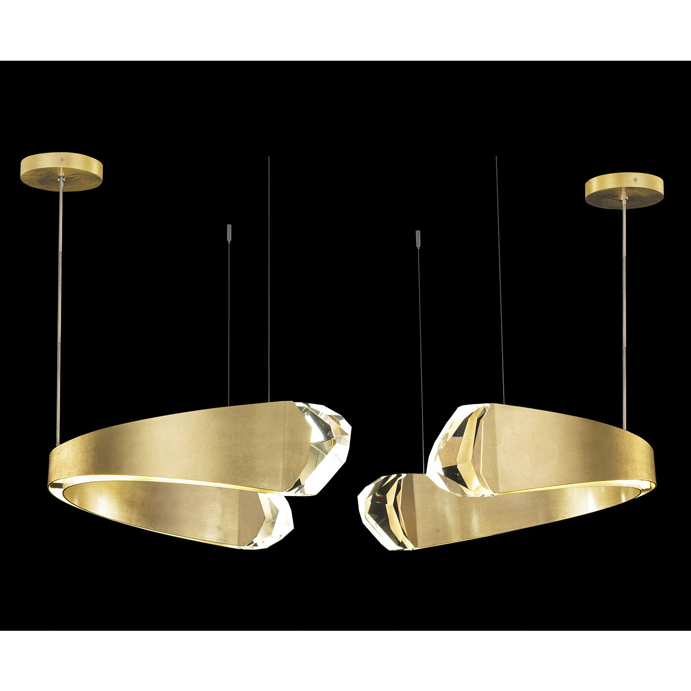 Strata 12 Light 49 inch Gold Pendant Ceiling Light