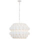 Swoon 6 Light 26.5 inch Matte White Pendant Ceiling Light, Smithsonian Collaboration