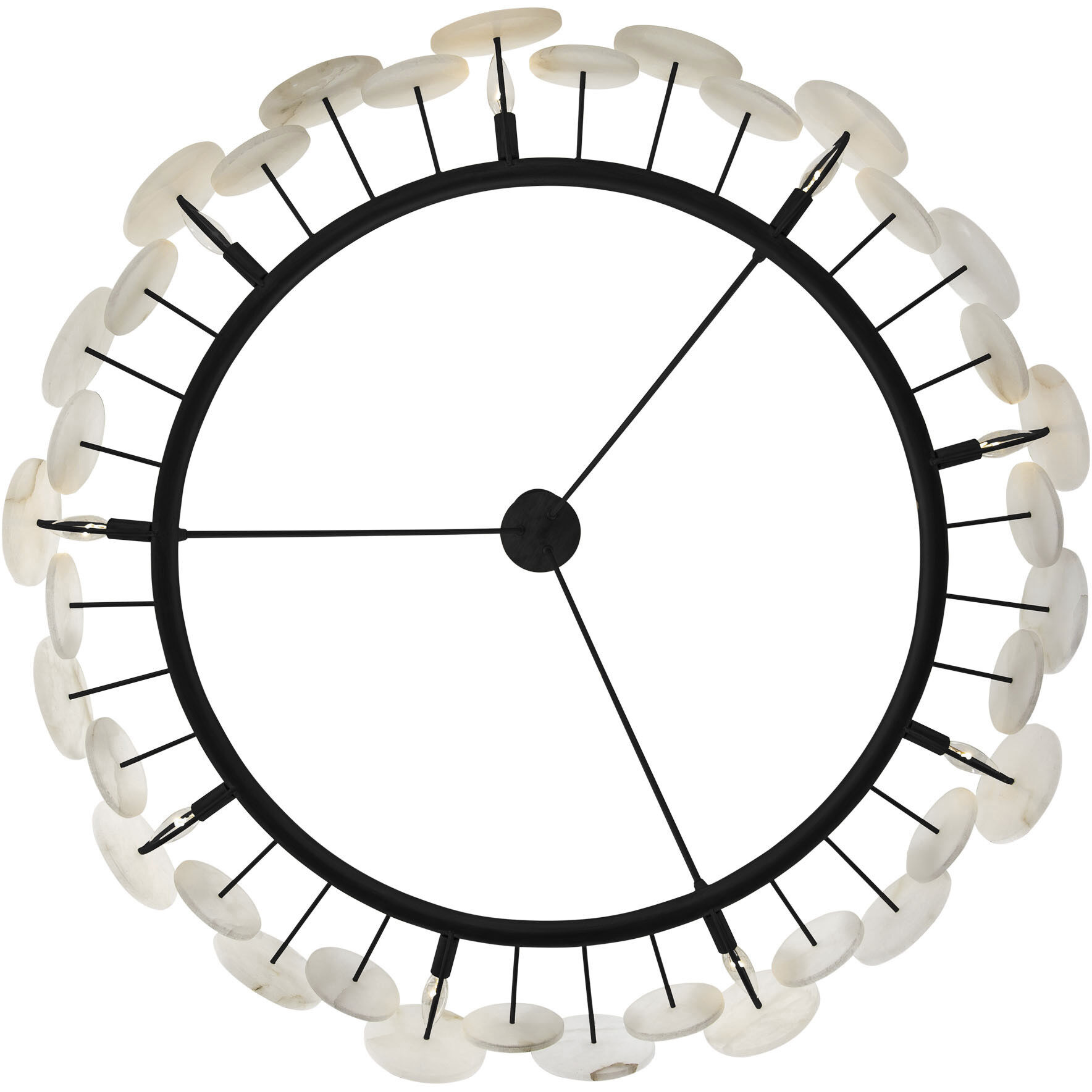 Cosmos 9 Light 48 inch Matte Black Chandelier Ceiling Light, Smithsonian Collaboration