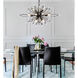 Orbital 16 Light 36 inch Carbon Pendant Ceiling Light