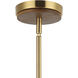 Desert Flyer 3 Light 16 inch Satin Brass with Medium Walnut Pendant Ceiling Light, Semi-Flush Convertible