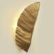 Banana Leaf 3 Light 12 inch Gold Wall Sconce Wall Light