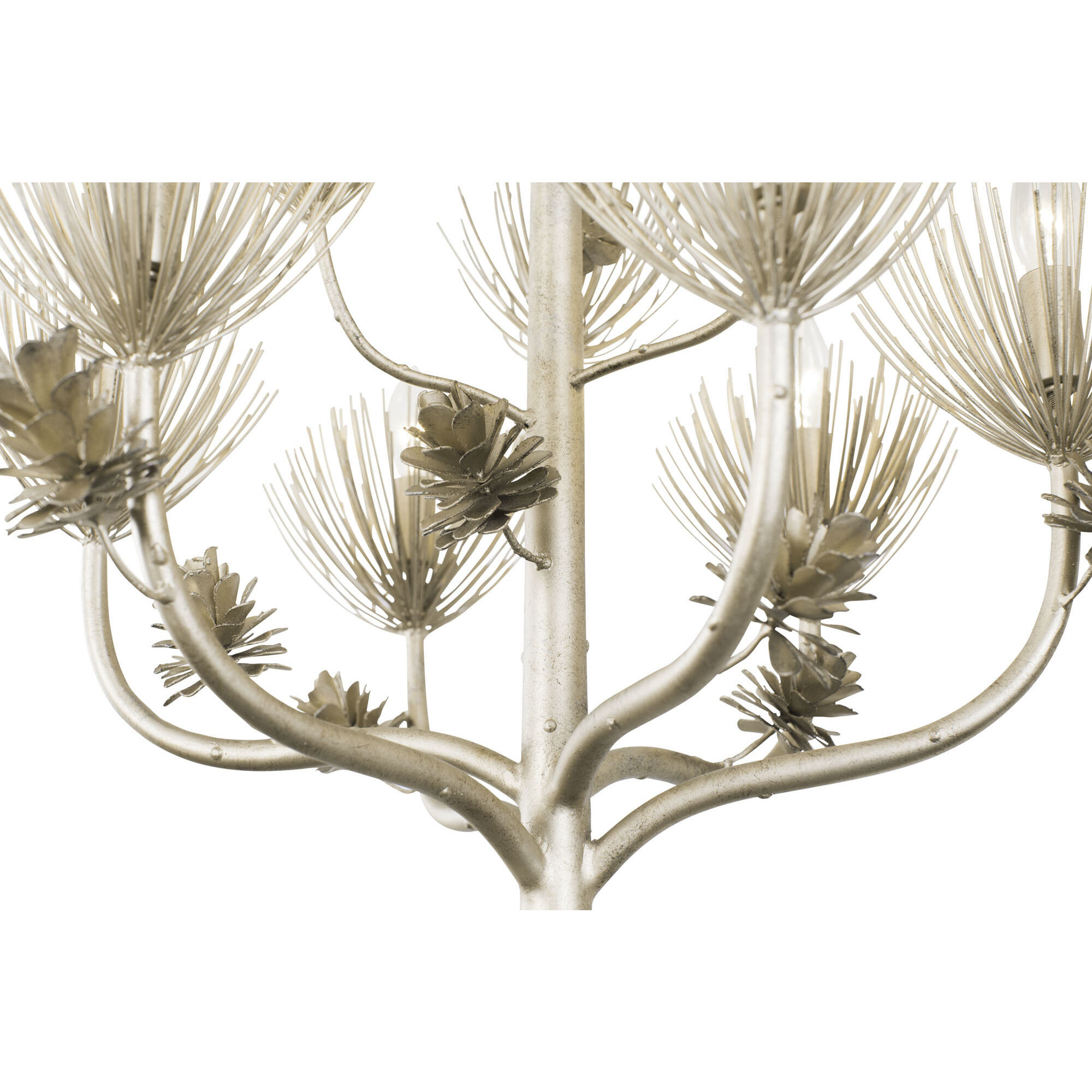 Pinion 6 Light 24 inch Zen Gold Chandelier Ceiling Light