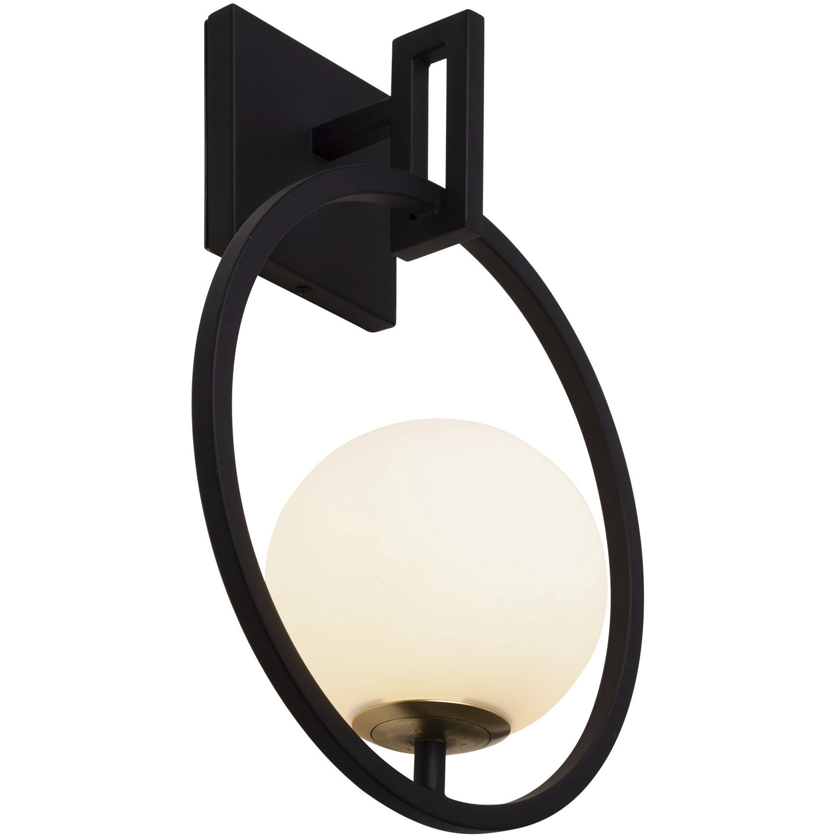 Stopwatch 1 Light 12 inch Matte Black and French Gold Wall Sconce Wall Light
