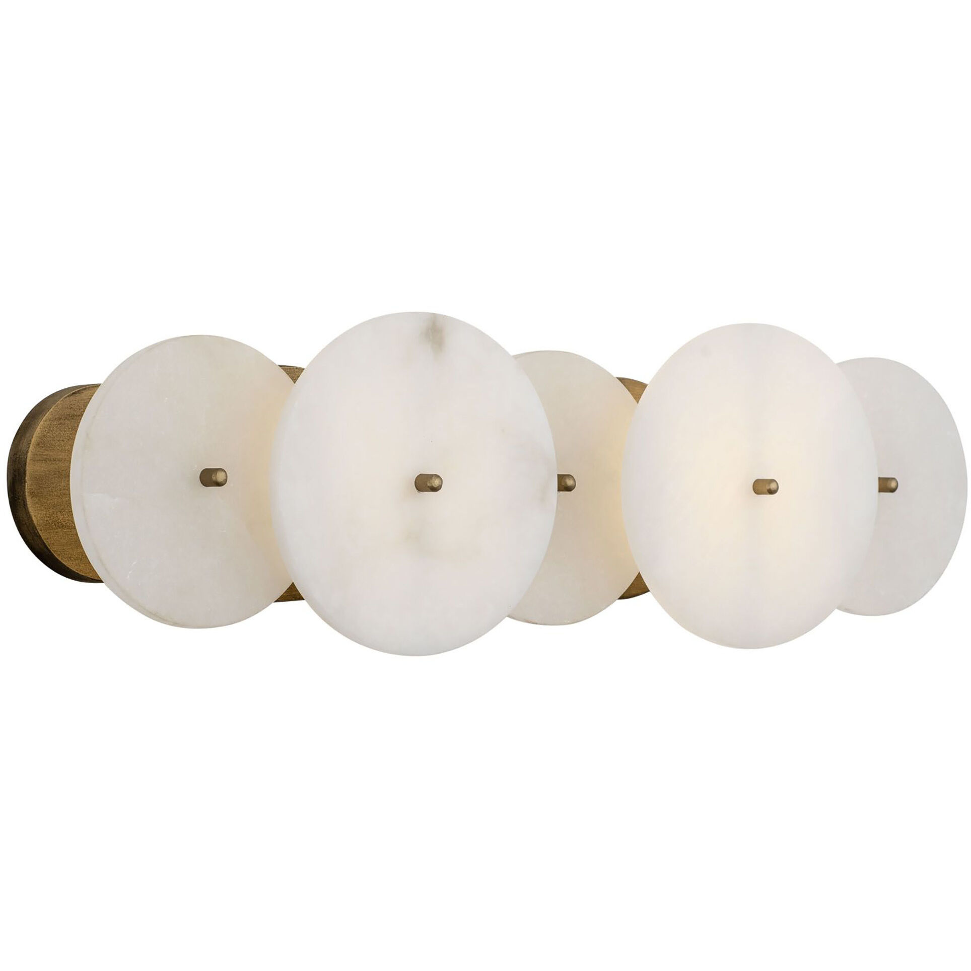 Cosmos 2 Light 20.5 inch Havana Gold Bath Vanity Wall Light, Smithsonian Collaboration