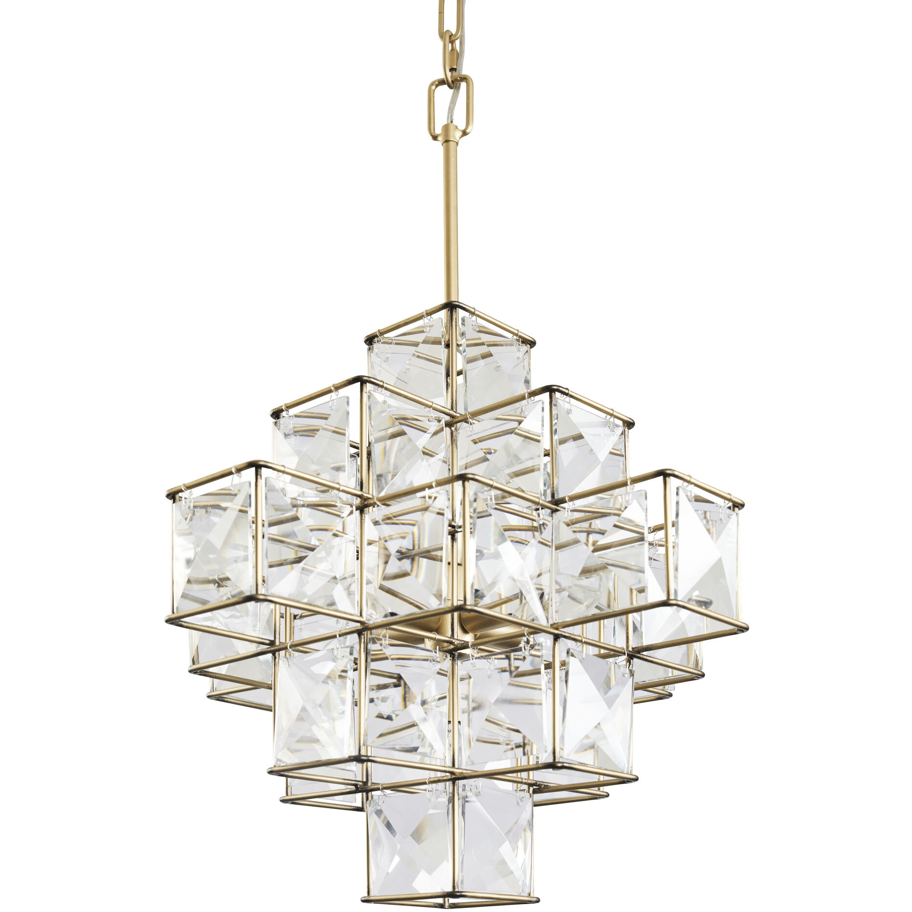 Cubic 6 Light 18.5 inch Calypso Gold Pendant Ceiling Light