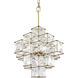 Cubic 6 Light 18.5 inch Calypso Gold Pendant Ceiling Light