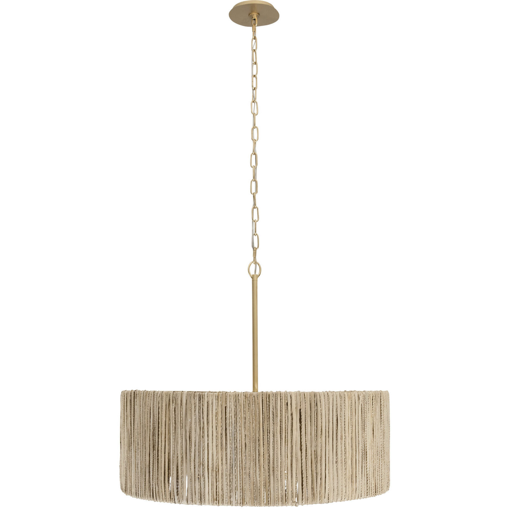 Jacob's Ladder 6 Light 28 inch French Gold Pendant Ceiling Light, Smithsonian Collaboration