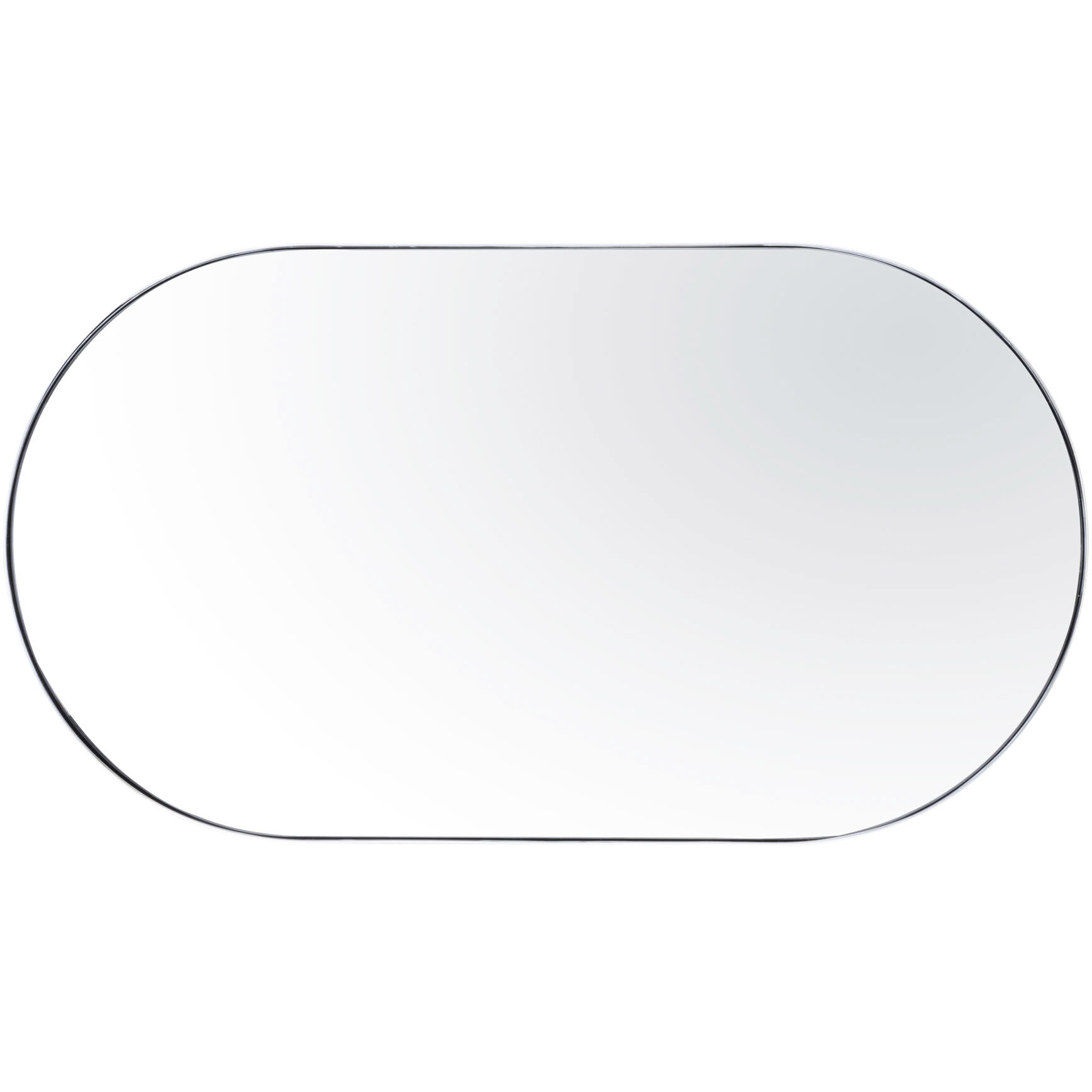 Capsule 40 X 22 inch Chrome Wall Mirror in Painted Chrome
