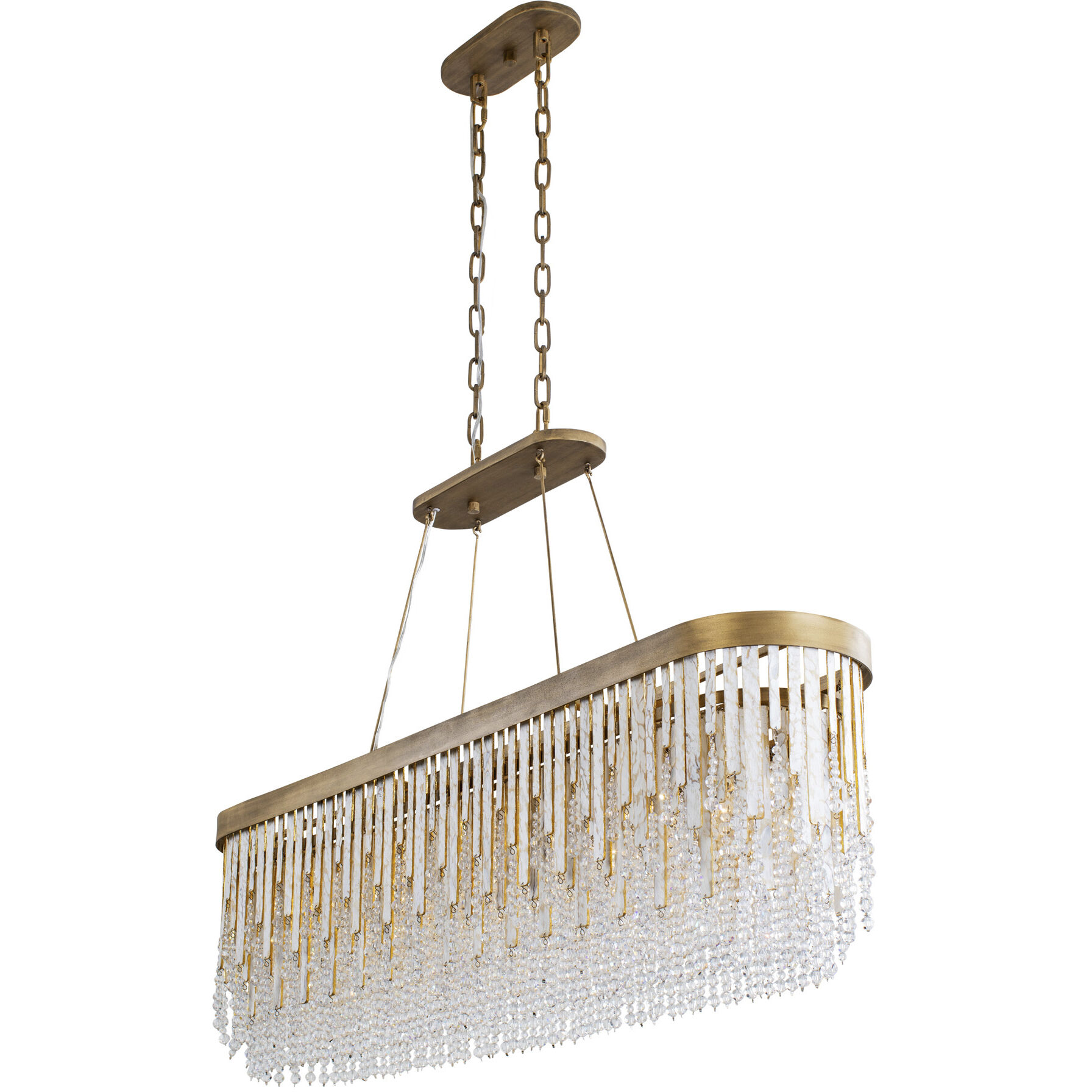 Lafayette 6 Light 48 inch Havana Gold Linear Pendant Ceiling Light