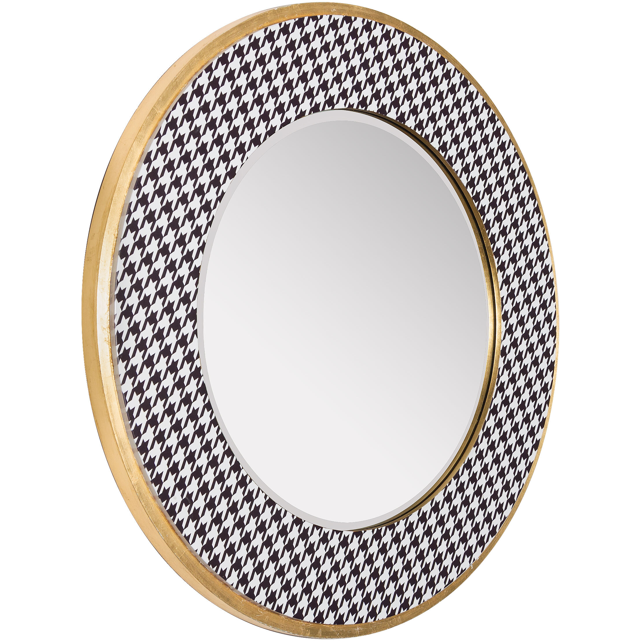 Azzezzi 30 X 30 inch Black/White/Gold Mirror, Varaluz Casa