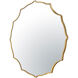 Not Baroque - en 47 X 47 inch Gold Wall Mirror, Tamara Day Collaboration