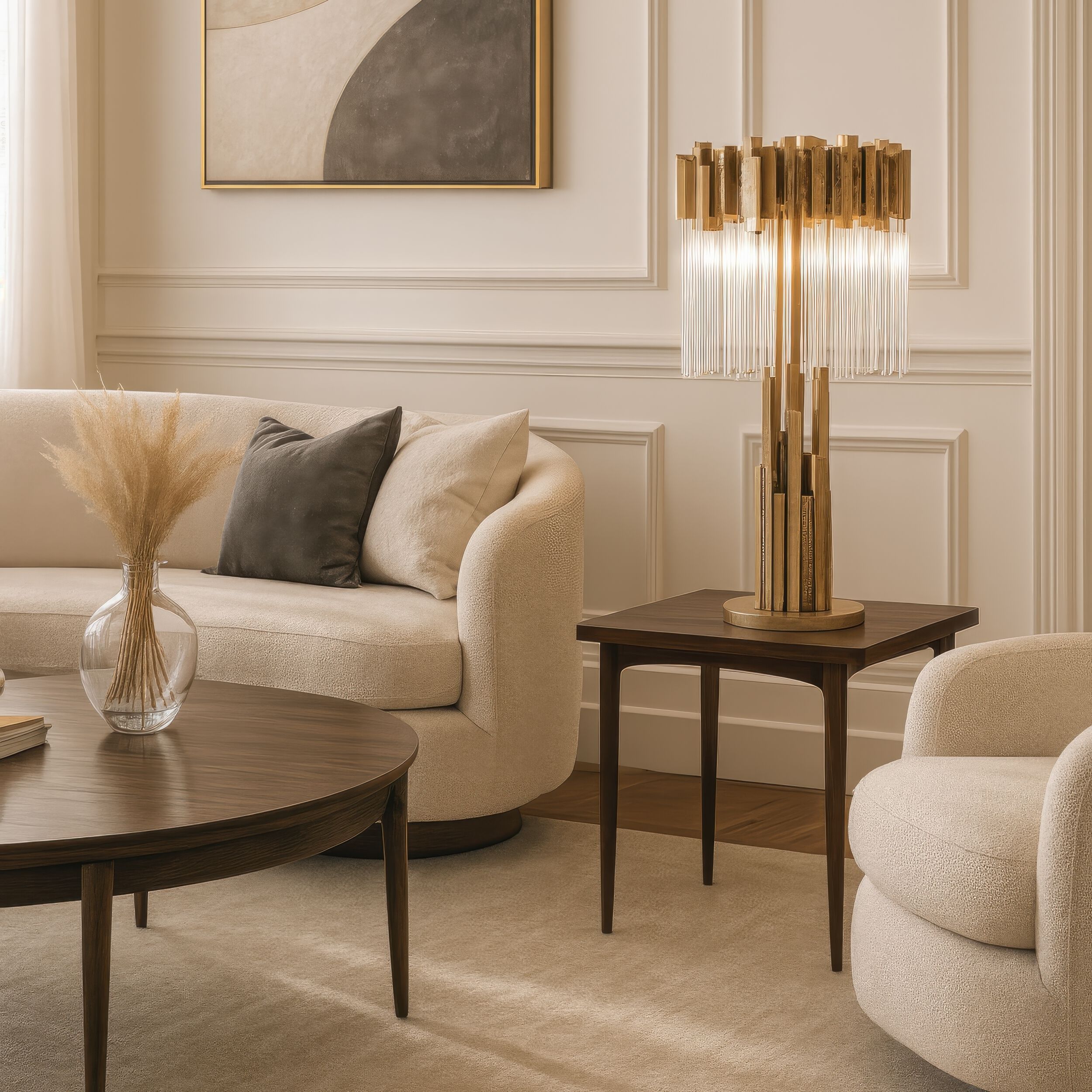 Matrix 30 inch 5 watt Havana Gold Table Lamp Portable Light