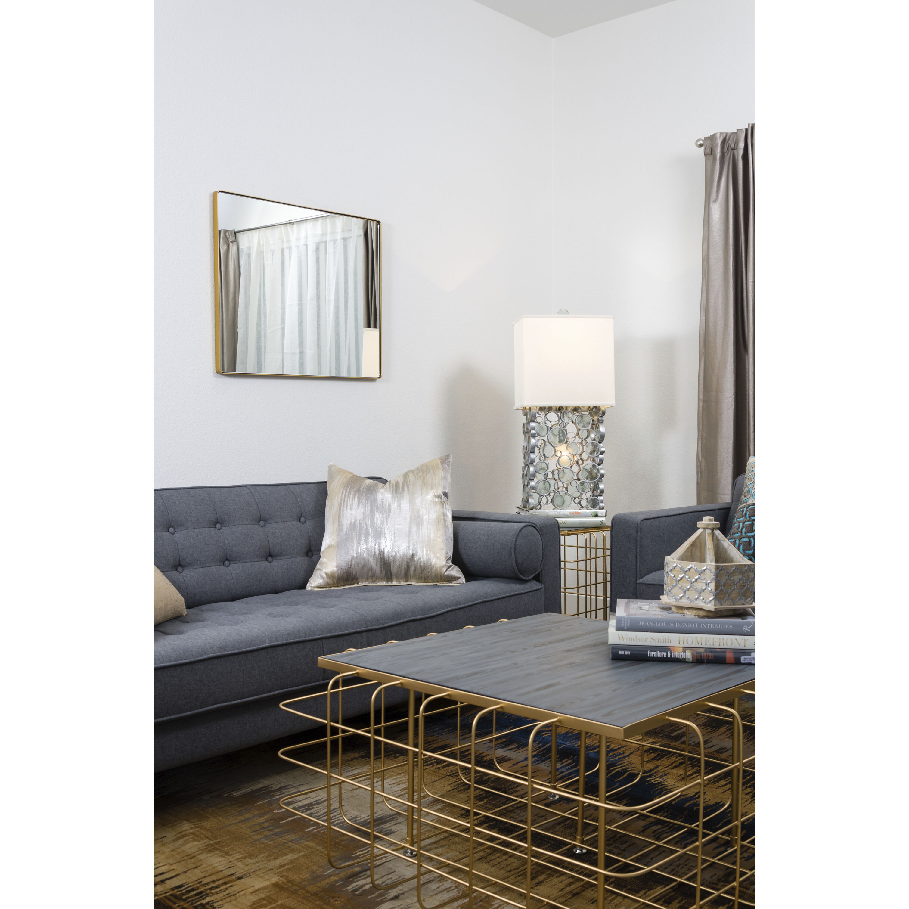 Kye 30 X 24 inch Gold Wall Mirror, Varaluz Casa