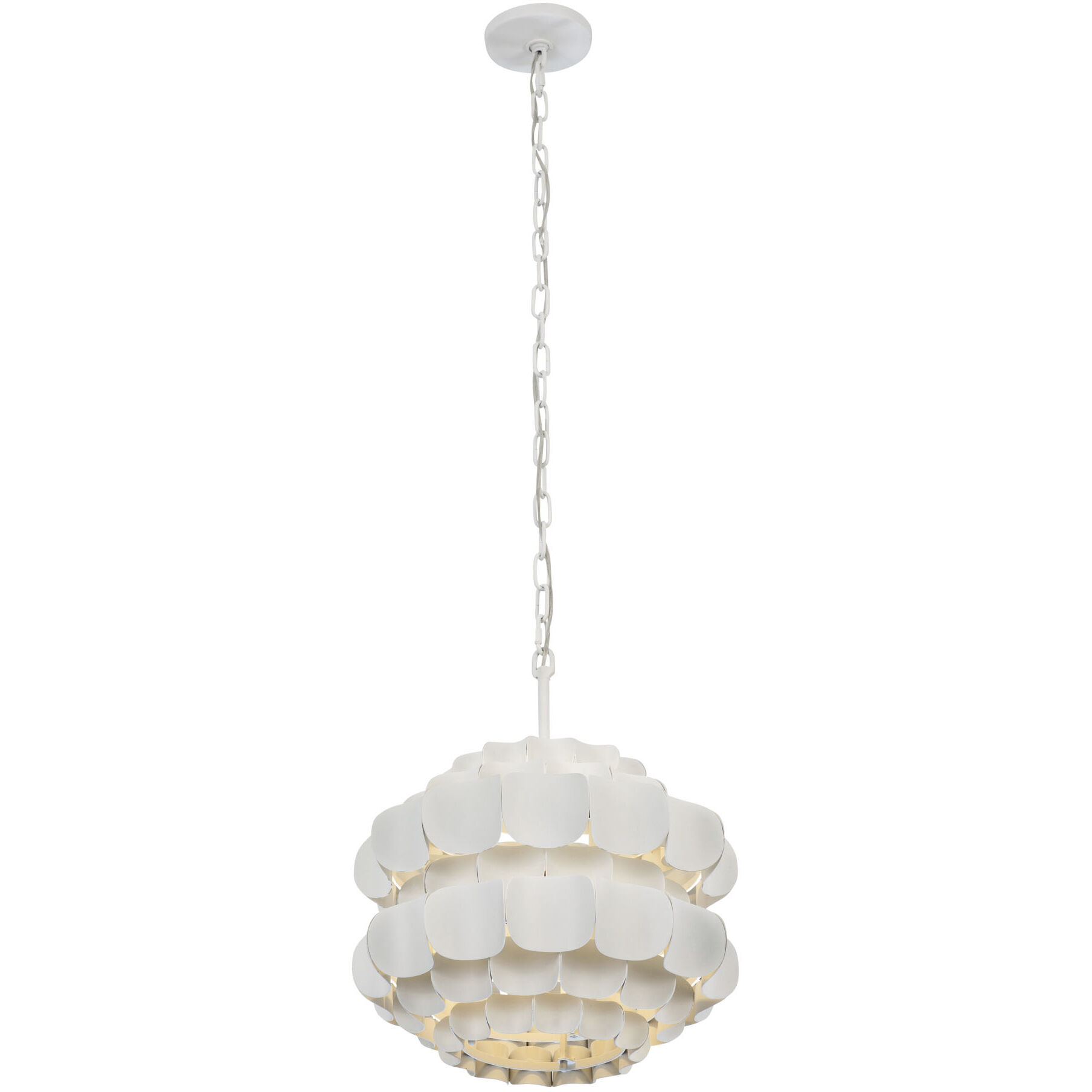 Swoon 1 Light 16 inch Matte White Pendant Ceiling Light, Smithsonian Collaboration