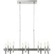 Collette 12 Light 32 inch Satin Nickel Linear Pendant Ceiling Light